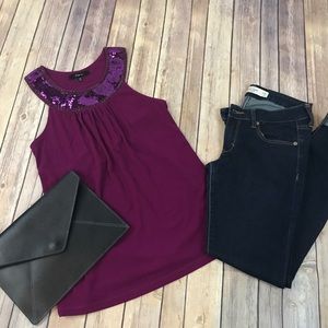 Sequin Racerback Tank